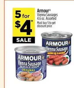 Dollar General Armour Vienna Sausages offer