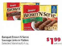 Family Fresh Market Banquet Brown N Serve Sausage Links or Patties offer