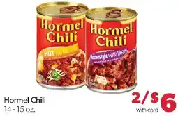 Family Fresh Market Hormel chili offer