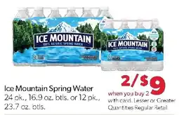 Family Fresh Market Ice Mountain Spring Water offer