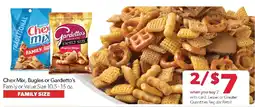 Family Fresh Market Chex Mix, Bugles or Gardetto's Family Size offer