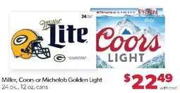 Family Fresh Market Miller, Coors or Michelob Golden Light offer
