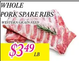 Fine Fare Whole pork spare ribs offer