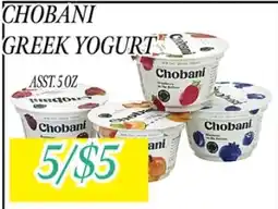 Fine Fare Chobani Greek Yogurt offer