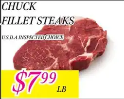 Fine Fare Chuck Fillet Steaks offer
