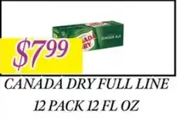 Fine Fare Canada Dry full line offer