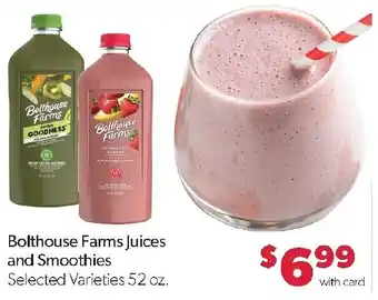 Family Fresh Market Bolthouse Farms Juices and Smoothies offer