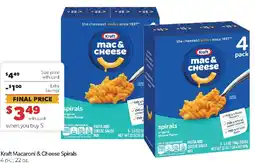 Family Fresh Market Kraft Macaroni & Cheese Spirals offer