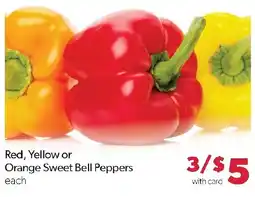 Family Fresh Market Red, Yellow or Orange Sweet Bell Peppers offer