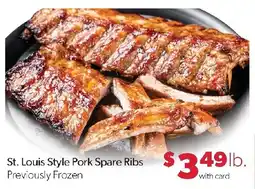 Family Fresh Market St. Louis Style Pork Spare Ribs offer