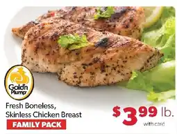 Family Fresh Market Gold'n Plump Fresh Boneless, Skinless Chicken Breast offer