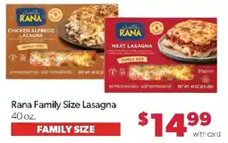 Family Fresh Market Rana Family Size Lasagna offer