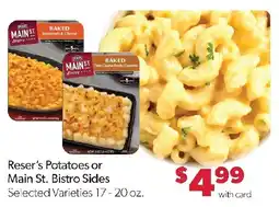 Family Fresh Market Reser's Potatoes or Main St. Bistro Sides offer