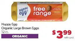 Family Fresh Market Happy Egg Organic Large Brown Eggs offer