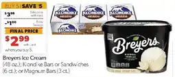 Family Fresh Market Breyers Ice Cream offer
