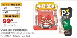 Family Fresh Market Oscar Mayer Lunchables offer