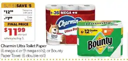 Family Fresh Market Charmin Ultra Toilet Paper or Bounty Paper Towel offer