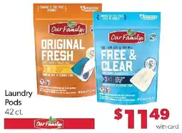 Family Fresh Market Our Family's laundry pods offer