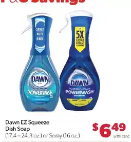 Family Fresh Market Dawn ez squeeze dish soap offer