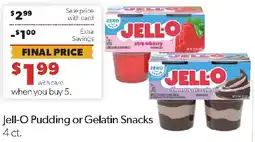 Family Fresh Market Jell-O Pudding or Gelatin Snacks offer