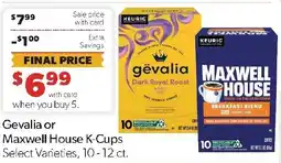 Family Fresh Market Gevalia or Maxwell House K-Cups offer