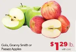 Family Fresh Market Gala, Granny Smith or Pazazz Apples offer
