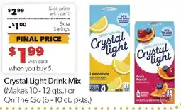 Family Fresh Market Crystal Light Drink Mix offer