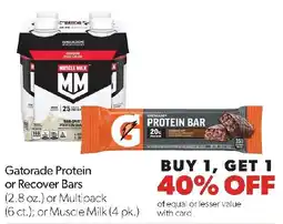 Family Fresh Market Gatorade Protein or Recover Bars offer