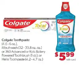 Family Fresh Market Colgate Toothpaste offer
