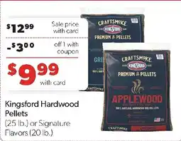 Family Fresh Market Kingsford hardwood pellets offer