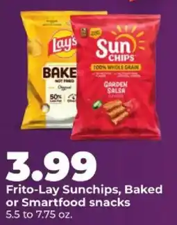 Hy-Vee Frito-Lay Sunchips, Baked or Smartfood snacks offer