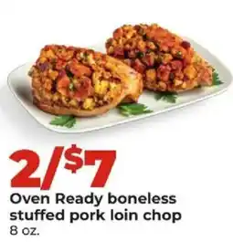 Hy-Vee Oven Ready boneless stuffed pork loin chop offer