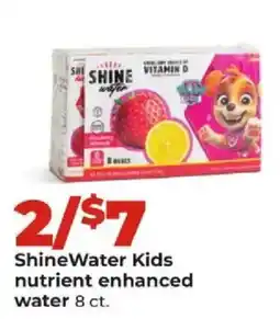 Hy-Vee ShineWater Kids nutrient enhanced water offer