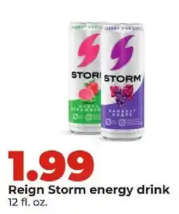Hy-Vee Reign Storm energy drink offer