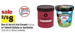 Meijer Ben & Jerry's Ice Cream or Talenti Gelato or Sorbetto offer