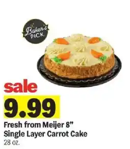 Meijer Meijer 8" Single Layer Carrot Cake offer