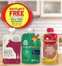Meijer Baby or Toddler Food Pouches offer