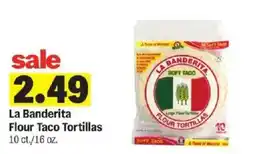 Meijer La Banderita flour taco tortillas offer