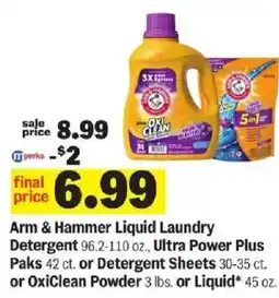 Meijer Arm & Hammer Liquid Laundry Detergent offer