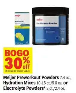 Meijer Meijer preworkout powders offer