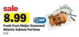Meijer Fresh from Meijer Seasoned Atlantic Salmon Portions offer
