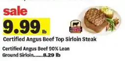 Meijer Certified Angus Beef Top Sirloin Steak offer