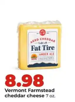 Hy-Vee Vermont Farmstead cheddar cheese offer