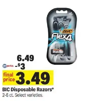 Meijer Bic Disposable Razors offer