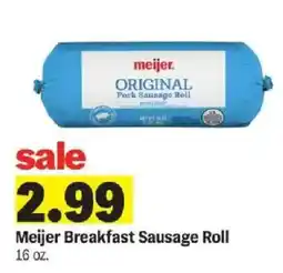 Meijer Meijer breakfast sausage roll offer