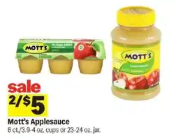 Meijer Mott's Applesauce offer