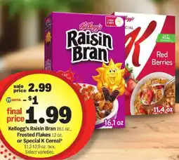 Meijer Kellogg's raisin bran offer