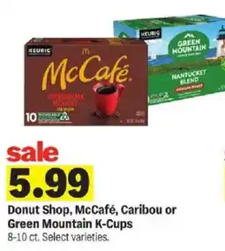 Meijer Donut Shop, McCafe, Caribou or Green Mountain K-Cups offer