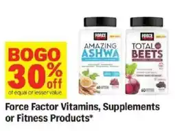 Meijer Force Factor Vitamins, Supplements or Fitness Products offer