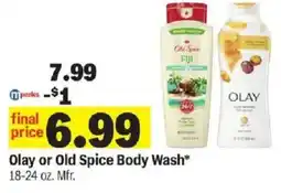 Meijer Olay or Old Spice Body Wash offer